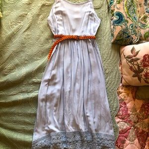 NWOT Lace Back Dress w/ Crochet Trim